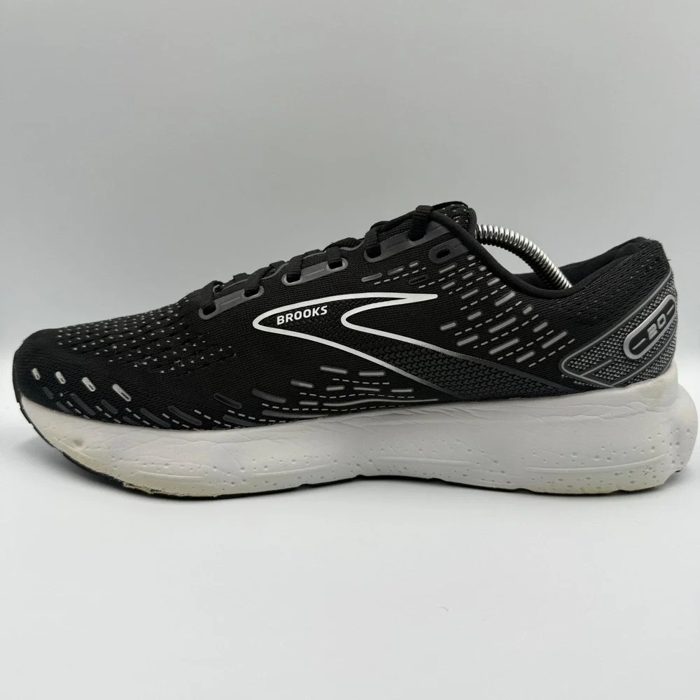 Brooks Glycerin‎ 20 Black White Running Shoes Men's Size 13 Wide 2E Sneakers